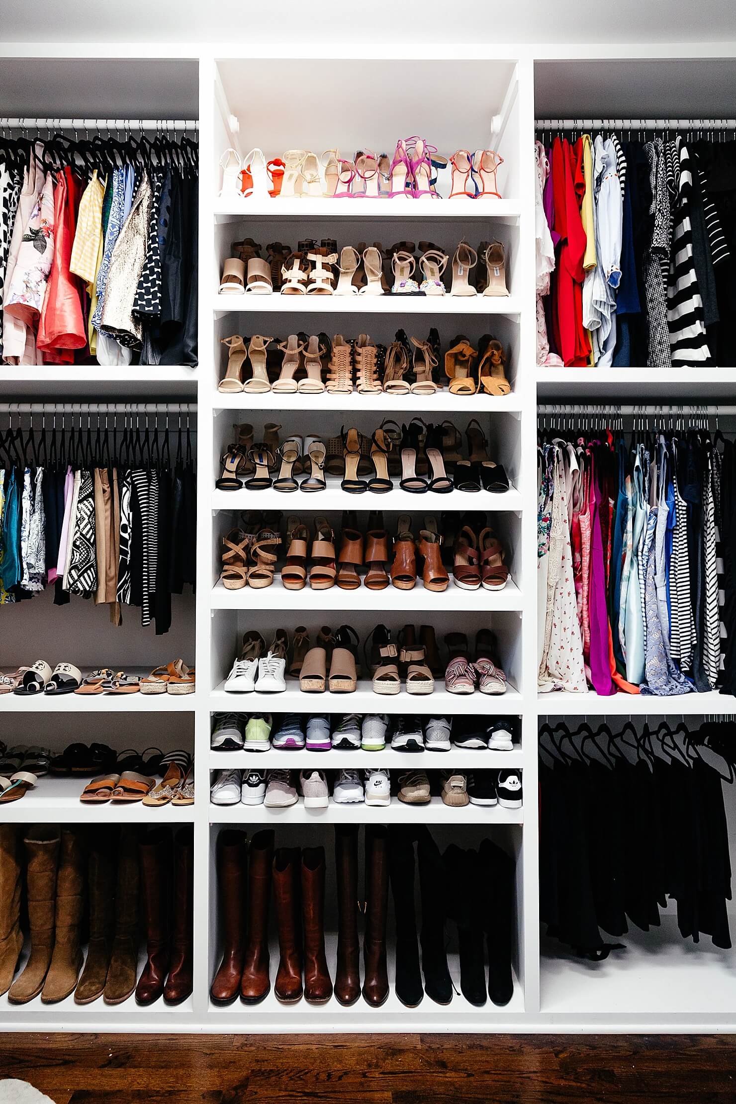 brighton keller new home closet reveal shoe organization
