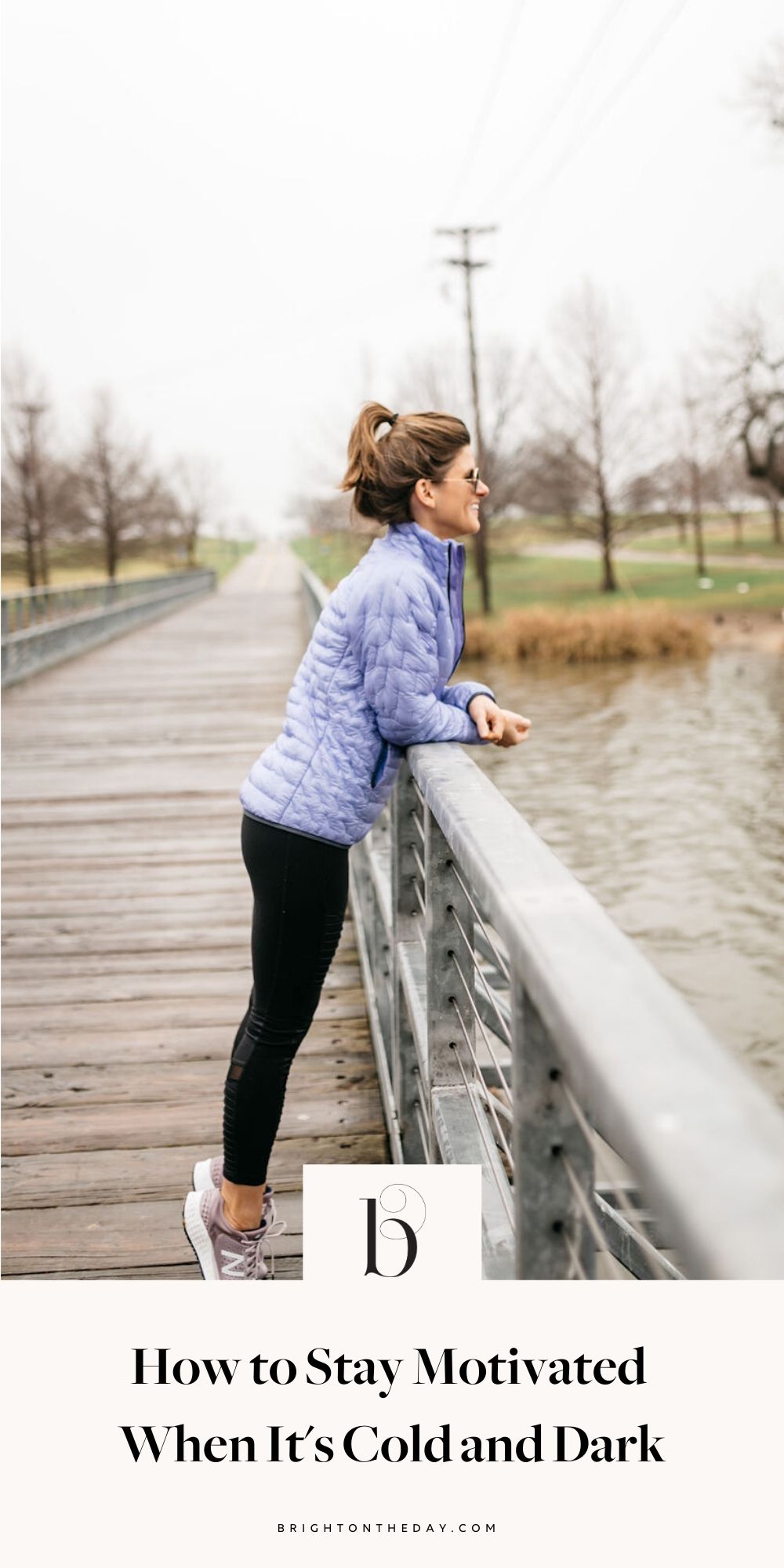 brighton keller wearing patagonia jacket moto leggings and sneakers