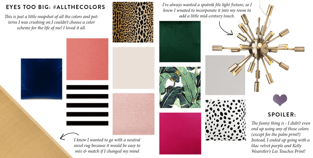redecorating my bedroom color story