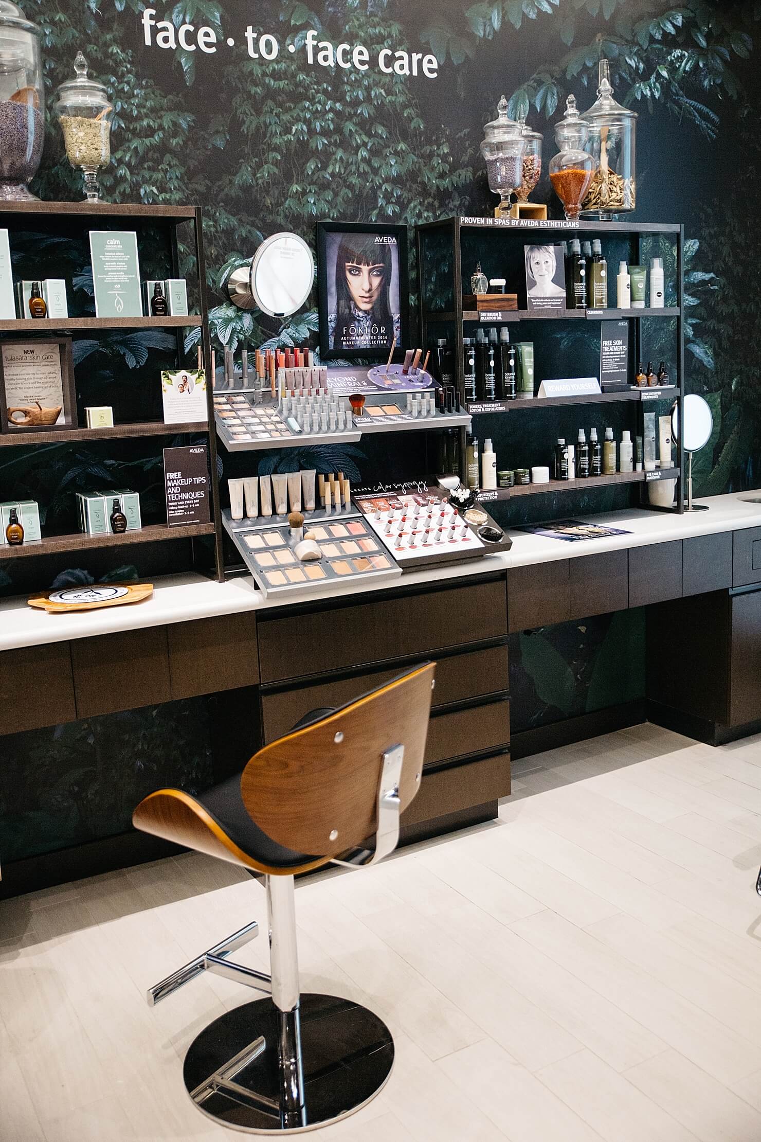 aveda experience makeup counter 