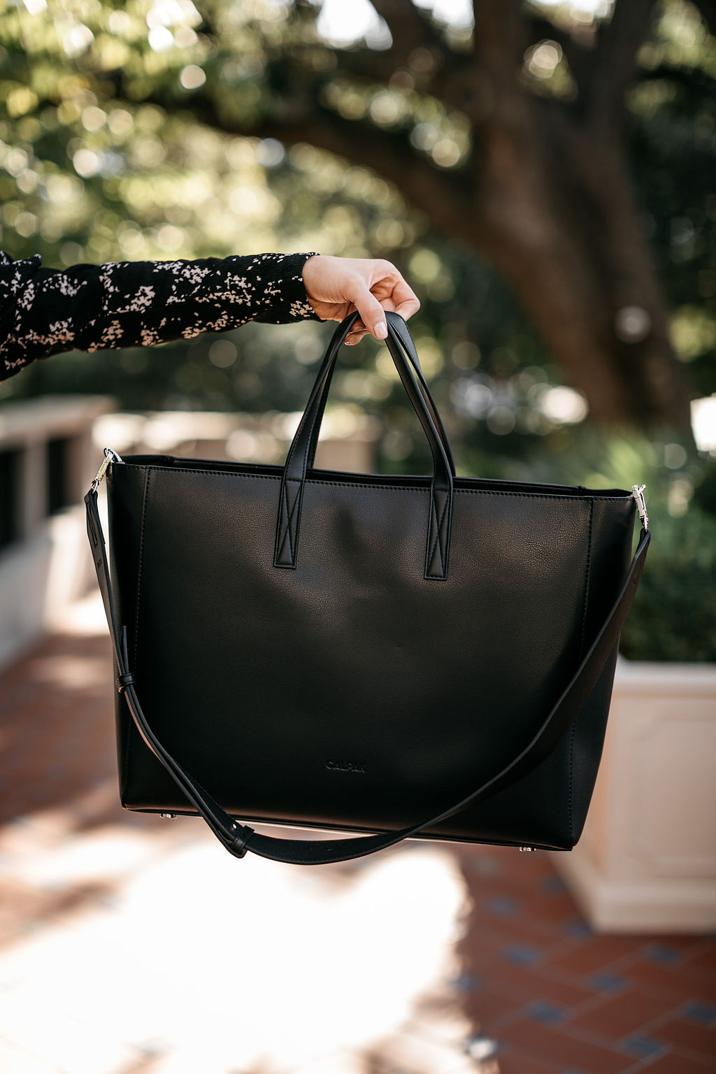 calpak leather laptop bag