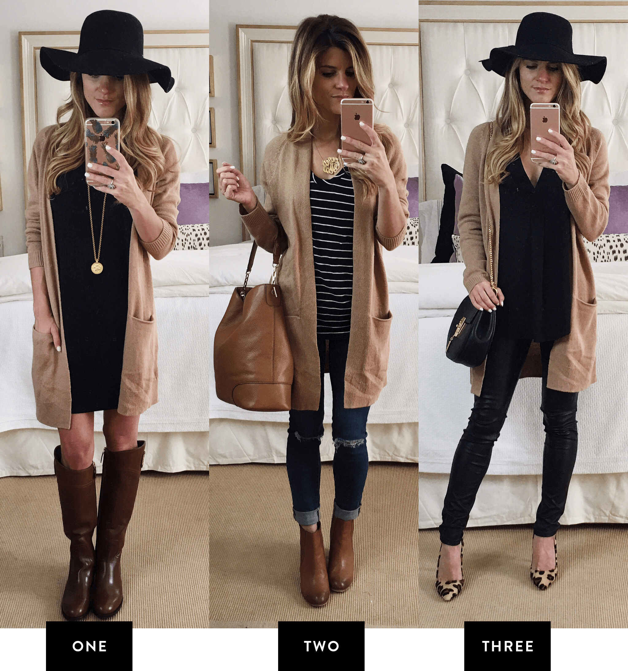 How to Make the Most of the #NSALE 2016 // Nordstrom Anniversary Sale 2016 - 6 Picks styled 3 different ways // Pick 5: Long Tan cardigan styled 3 different ways // 3 fall outfits with a long camel cardigan