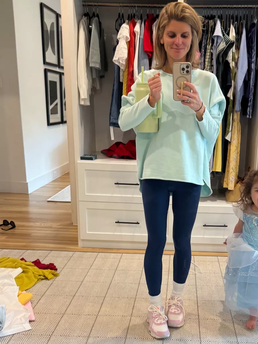 Light green top and leggings
